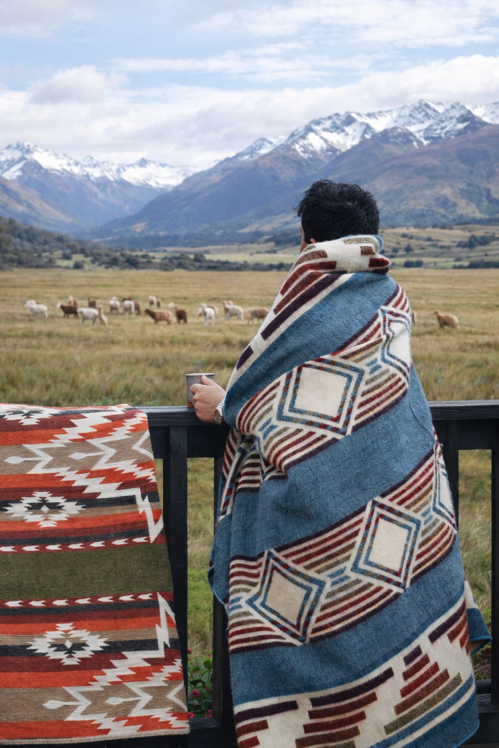 Wool poncho