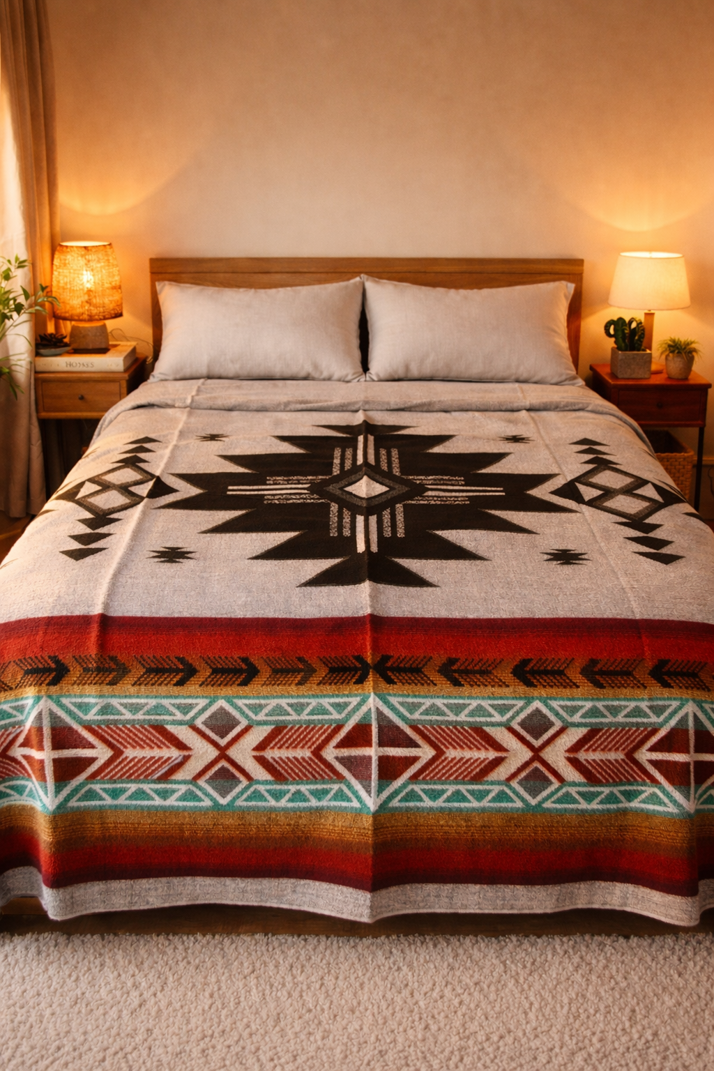 Alpaca bed throw